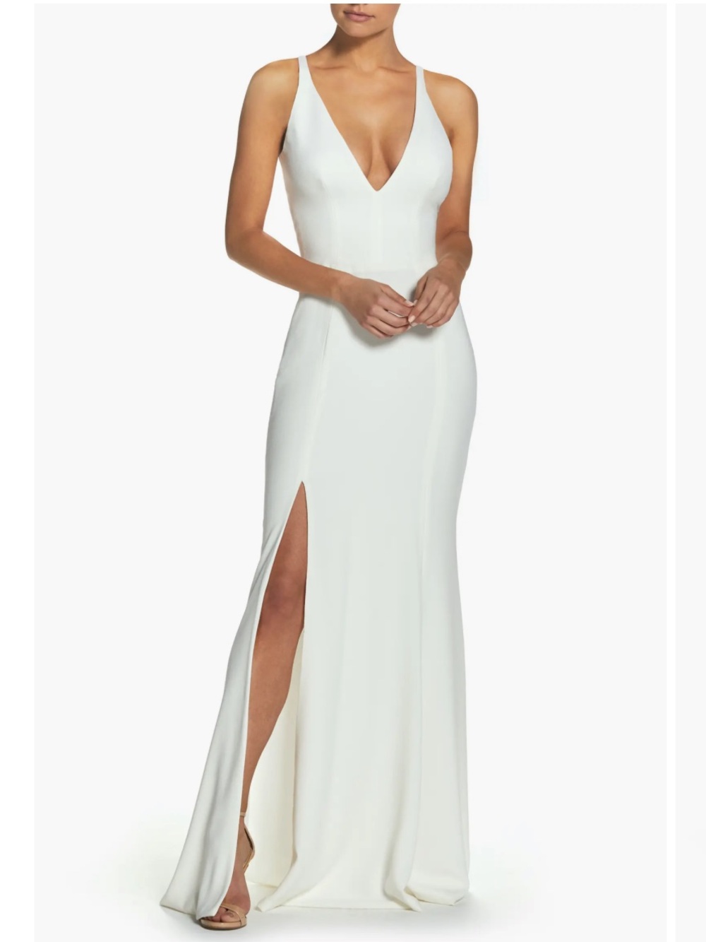 NWT Dress the Population Iris Slit Dress -